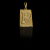 PINGENTE LETRA P DETALHADO - BANHADO A OURO 18K