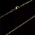CORRENTE CARTIE CADEADO 2MM (70cm) 5G - BANHADO A OURO 18K - comprar online