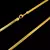CORRENTE GRUMET ESPECIAL 4MM (60CM) 15G - BANHADO A OURO 18K - comprar online