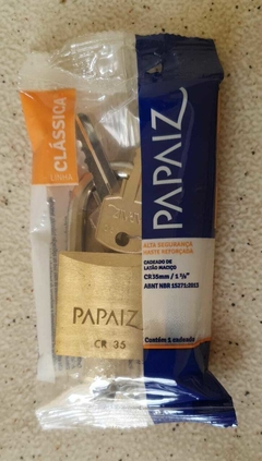 Cadeado de latão Maciço 20mm / 30 mm / 35mm - Papaiz - comprar online