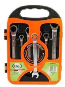 Jogo De Chave Combinada Catraca 8-19mm 7pçs