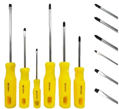 Jogo Chave Fenda/ Phillips 6pc - Fertak Tools
