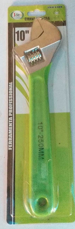 Chave Inglesa Ajustável 8'' Pol. Cabo Emborrachado - Idea - JMS FERRAMENTAS