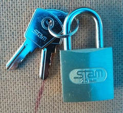 Cadeado Chave Zamac Latonado STAM 20 / 25 / 30 / 35 / 40 / 45 - comprar online