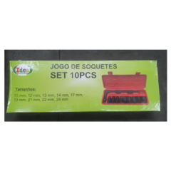 Chave Soquete Impacto 10-24mm Profissional Cromo 10pçs - Idea
