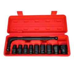 Chave Soquete Impacto 10-24mm Profissional Cromo 10pçs - Idea - comprar online