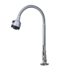 Torneira Cozinha Gourmet Flexível Mesa 1/4 de Volta Cromada 10713 Sorte Metais
