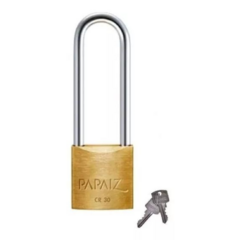 Cadeado Latão Haste longa 30mm - Papaiz