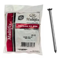 Prego de Aço Temperado 17x21 Embalagem com 100 Unidades - Multifix - comprar online