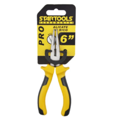 Alicate Bico Meia Cana Reto 6'' Emborrachado Amarelo/Preto - STARTOOLS