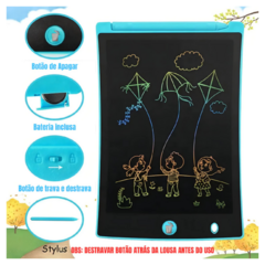 Lousa Magica Infantil Digital Tablet Grande 12 Polegadas LCD Com Caneta Lousa Para Desenho