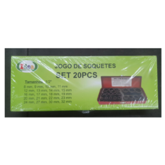 Chave Soquete Impacto 8-32mm Profissional Cromo 20pçs - Idea - comprar online