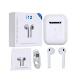 Fone de Ouvido Sem Fio i12 Bluetooth Com Touch Bluetooth 5.0 - Tws