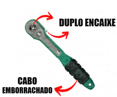 Jogo de Chave Catraca C/ Bits Philips Fenda Hexagonal e Soquetes 17 Peças na internet