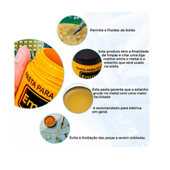 Pasta Para Solda Estanho Pote Com 110g - Emavi - comprar online