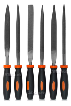 Jogo De Lima Agulha 140mm 6 Peças Redonda Chata Triangular idea - comprar online