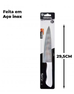 Faca Para Cozinha Lâmina Aço Inox 7pol Original 29,5cm - comprar online