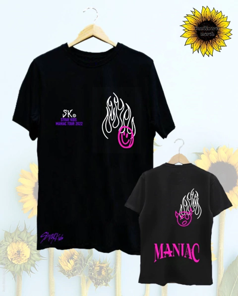 Remera Stray Kids Maniac Tour SK