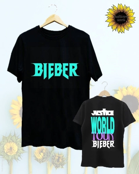 Remera Justin Bieber Justice World Tour Bieber II