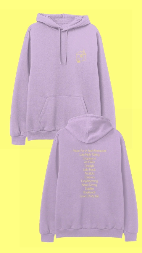 Buzo Lila Harry Styles Tracklist (CONSULTAR STOCK)