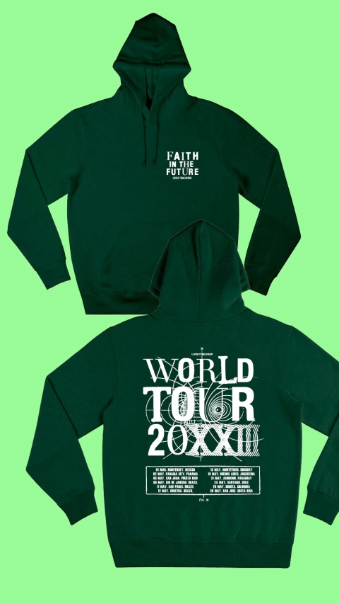 Buzo Verde Louis Tomlinson World Tour Argentina 2024