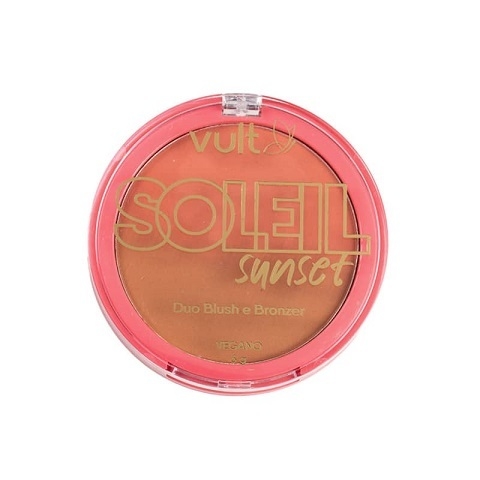 Pó Compacto Duo Blush e Bronzer Soleil Sunset Vult 6g