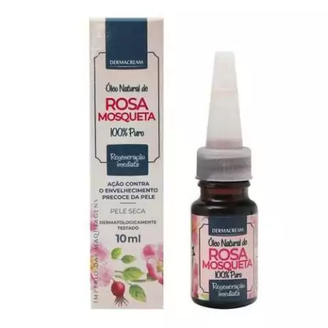 Óleo Natural de Rosa Mosqueta 100% Puro Dermacream 10ml