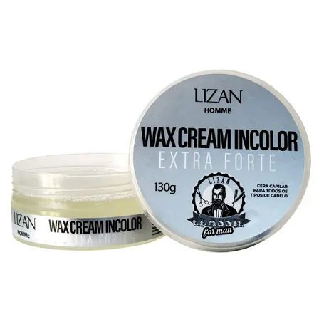 Cera Capilar Wax Cream Incolor Extra Forte Lizan 130g