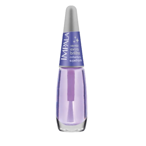Esmalte Impala Cuidados Especiais Verniz Extra Brilho Cobertura Espelhada 7,5ml