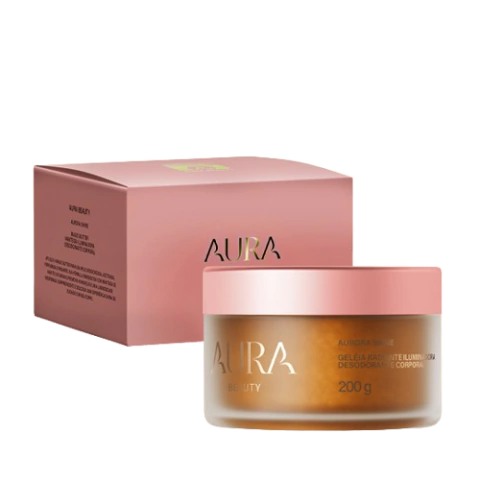 Geleia Radiante Iluminadora Desodorante Corporal Aurora Shine Aura Beauty 200g