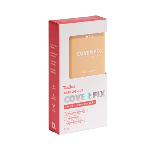 Base Líquida Cover Fix FPS 30 Dailus 27g