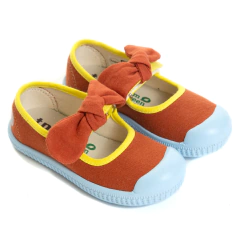 GOLDEN LANE BOW LARANJA AMARELO SOLA AZUL