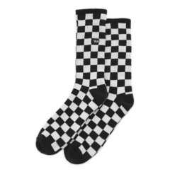 MEIA BLACK WHITE CHECK 34-38