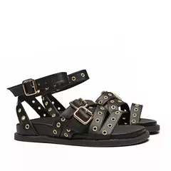 SANDÁLIA DE ILHÓS PRETO - comprar online