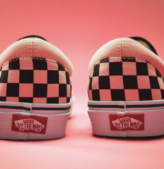 SLIP ON CLASSIC BLACK WHITE