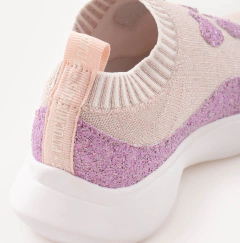 SOCK SNEAKER ROSA CORAÇÕES GLITTER na internet