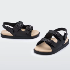MINI MELISSA WIDE BLACK BEIGE BABY - comprar online