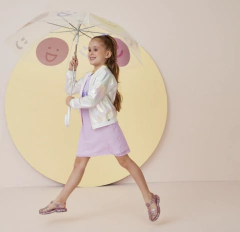 SANDÁLIA VALEN VIDRO/MIX ROXO