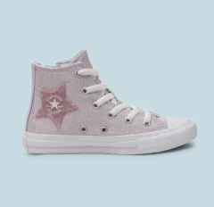 TÊNIS ALL STAR SIDE ZIP METAL ROSA