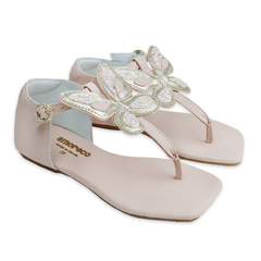 SANDÁLIA ALICE BUTTERFLY ROSA GLITTER
