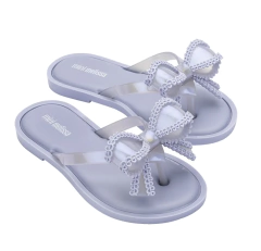 MINI MELISSA FLIP FLOP BOW LILÁS