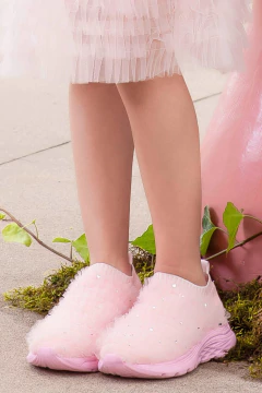 SOCK SNEAKER ROSA FRUFRU CRISTAIS