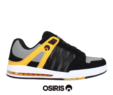 Zapatillas Osiris Pixel Black Charcoal Yellow - comprar online