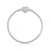 Pulseira de Prata Life Coração Cravejado 2,4mm Maleável