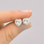 Conjunto Coração Cristal Cravejado de Prata - SILVER CROWN - O Maior Atacado Prata 925 do Brasil.