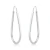 Brinco de Argola de Prata Gota 3,4cm Fio 130 Quadrado - comprar online