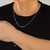 Conjunto Masculina 3x1 Fio 060 de Prata no Atacado.