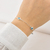 Pulseira Olho Grego de Prata Branco Mista Prata Lei - Silver Crown