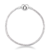 Pulseira Life Coração Liso Maleável de Prata no Atacado.