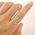 Anel Chevron Cravejado Fornecedor Prata - Silver Crown